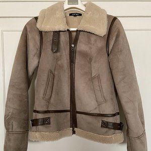 Koton Brand Ultrasuede Women's Bomber Jacket